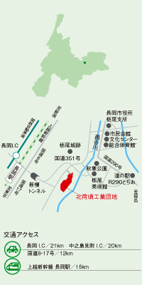 北荷頃工業団地交通アクセス