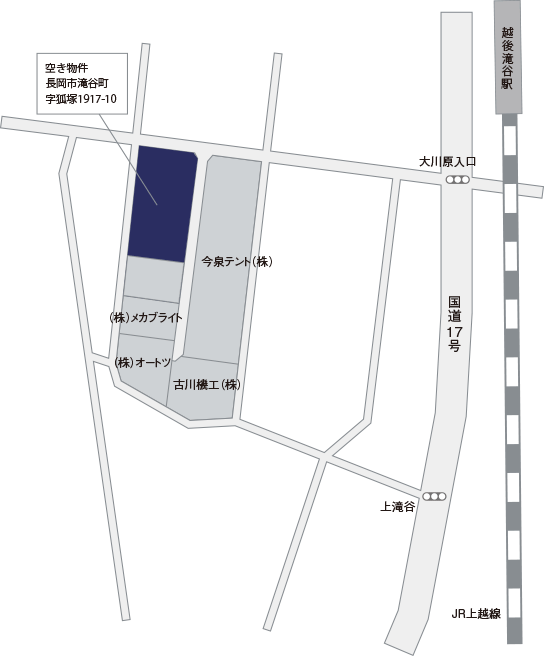 滝谷工業団地地図